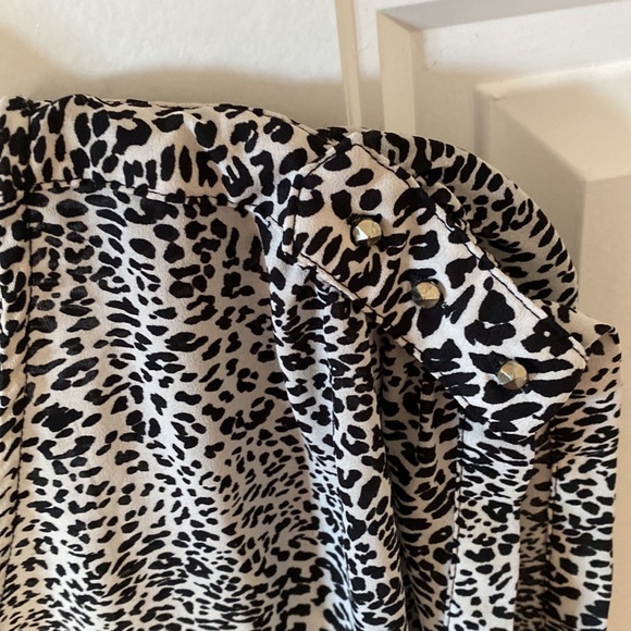 Zara white leopard top - Picture 2 of 2